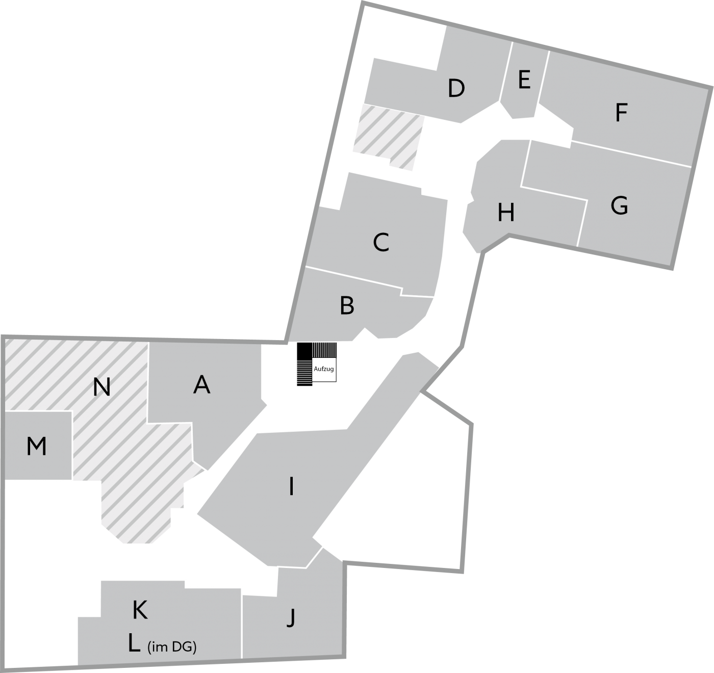 Lageplan Obergeschoss